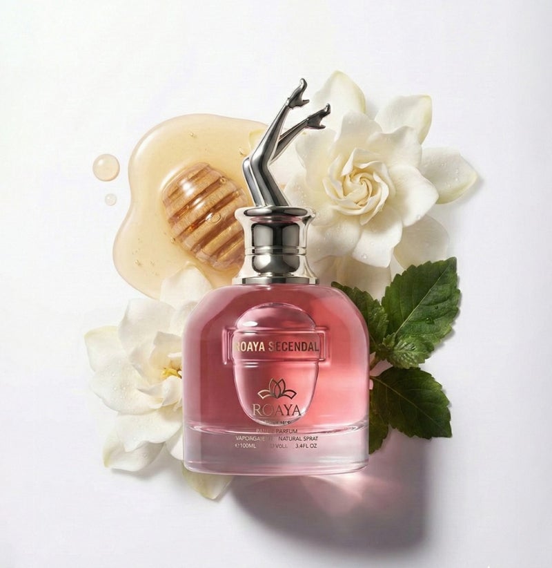 رؤيا عطر ROAYA SECENDAL مزيج دافئ من العسل والغاردينيا والباتشولي بعطر فاخر يدوم طويلاً – 100 مل - Image 3