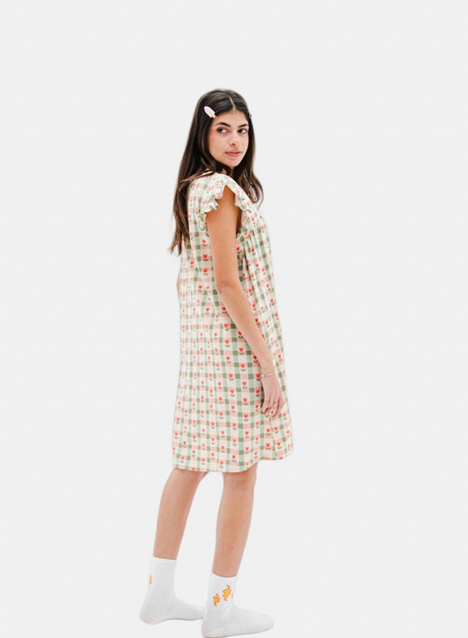 Familia Homewear Tulip Check Nightshirt - Image 2