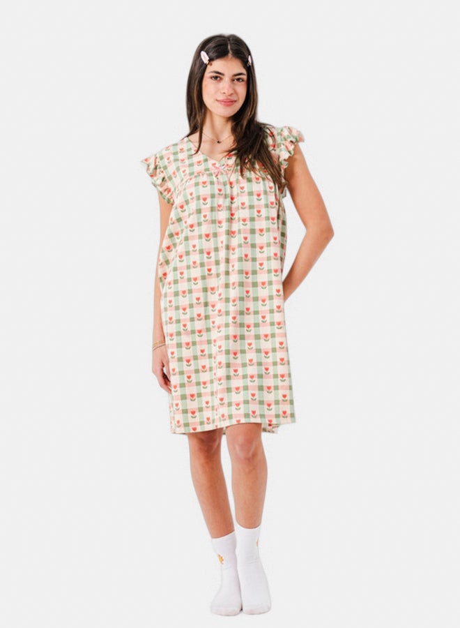 Familia Homewear Tulip Check Nightshirt - Image 1