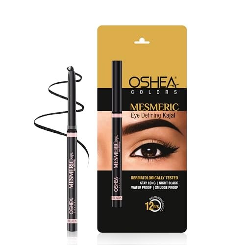 Oshea Colors Mesmeric Waterproof & Smudgeproof Matte Eye Defining Kajal | Intense Pigmentation, 12 Hrs Long Lasting with Quick Drying Formula (Black) - Image 1