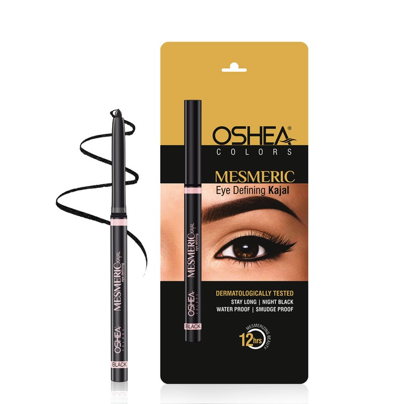 Oshea Colors Mesmeric Waterproof & Smudgeproof Matte Eye Defining Kajal | Intense Pigmentation, 12 Hrs Long Lasting with Quick Drying Formula (Black) - Image 5
