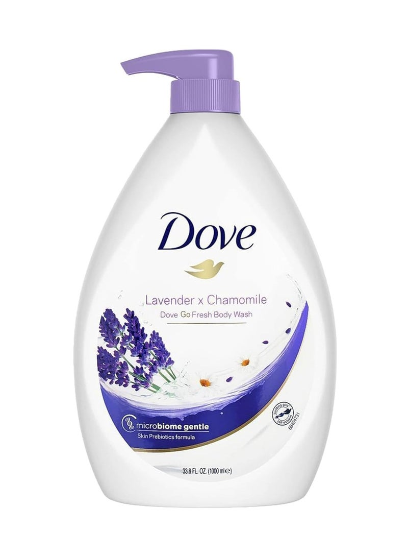 Dove Go Fresh Shower Gel Body Wash, Lavender and Chamomile, 33.8 Ounce Pump Bottle