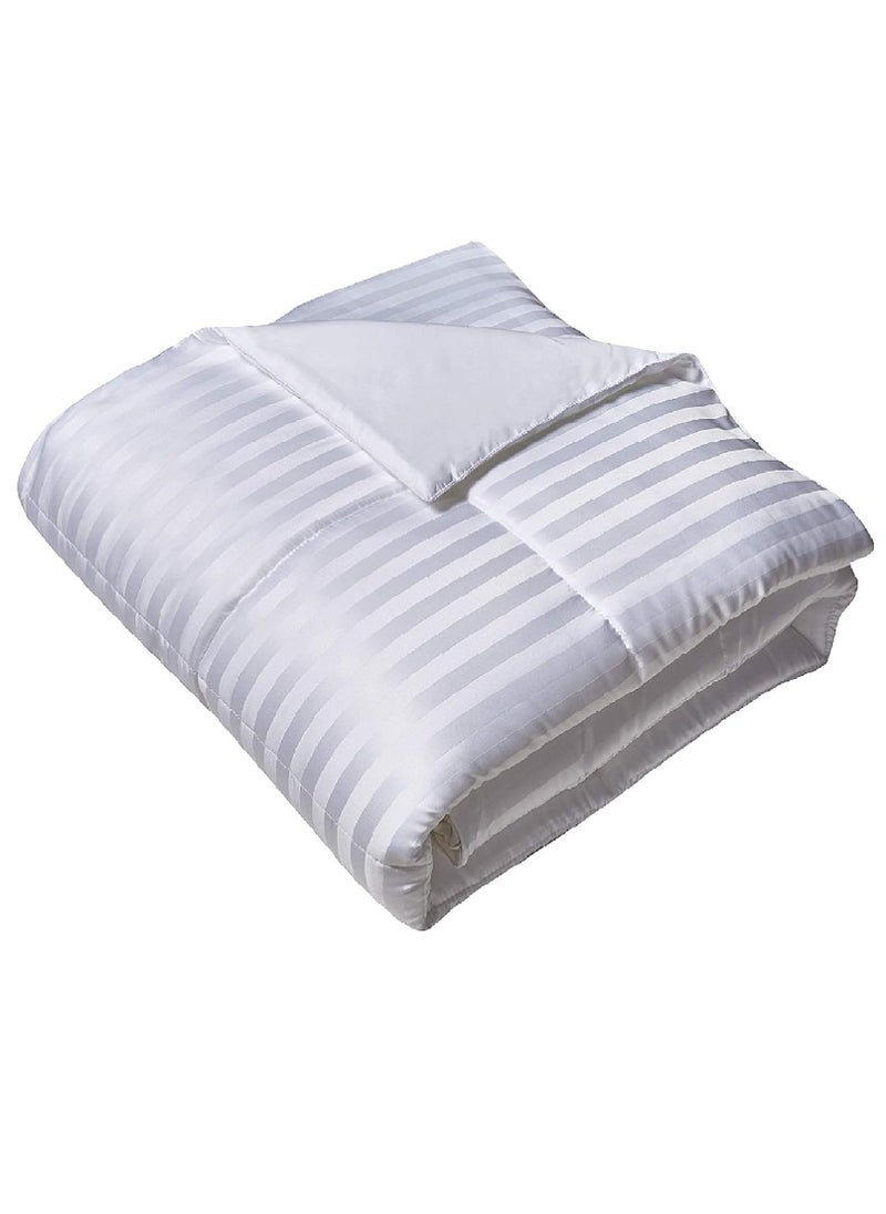 Solid Microfibre Stripe Duvet King Fillers Microfiber White Best Quality 240x260cm