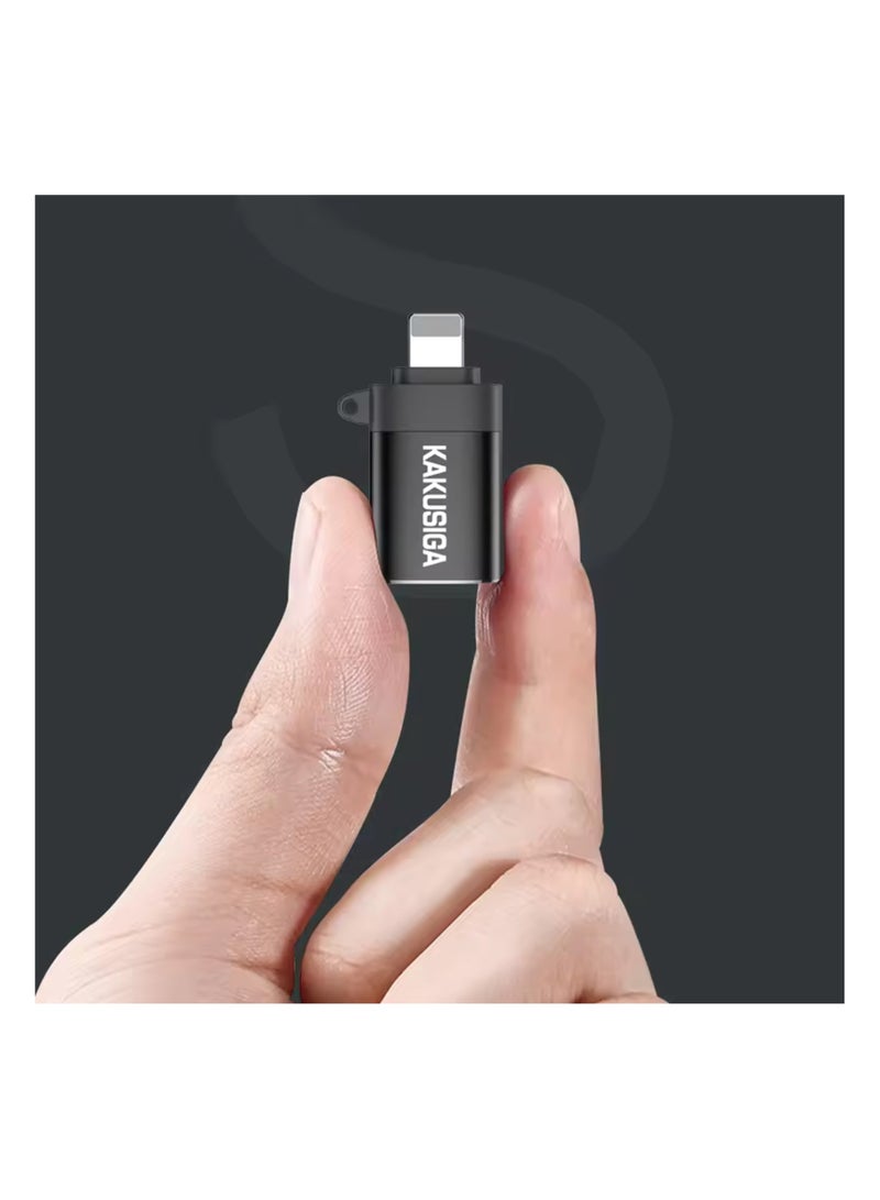 KAKUSIGA iPhone Male to USB Female OTG Adapter - Black  - Image 5
