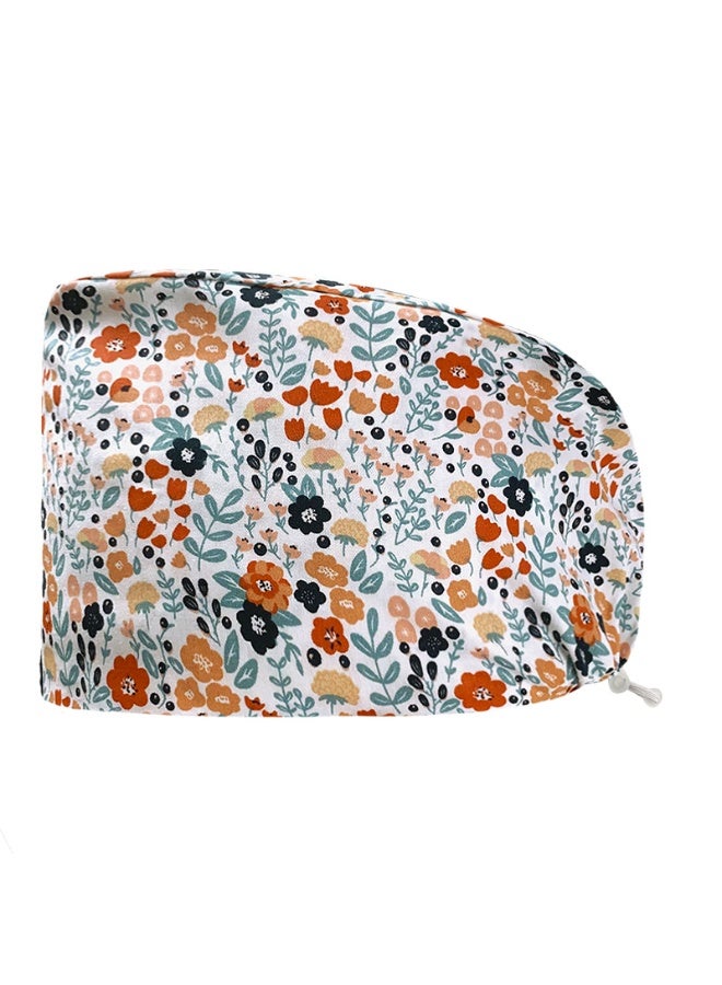 Personalized Colorful Print Cotton Hat Medical Scrubs Caps Buckle Beauty Salon Hat Lab Pet Shop HeadCover Nurse Cap Surgical Cap