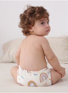 insular Cotton Diaper 6 Layer Breathable Toddler Training Pants 2 Counts For Baby Girl  - Image 5