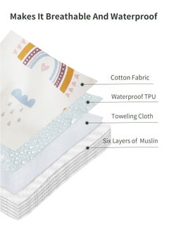 insular Cotton Diaper 6 Layer Breathable Toddler Training Pants 2 Counts For Baby Girl  - Image 3