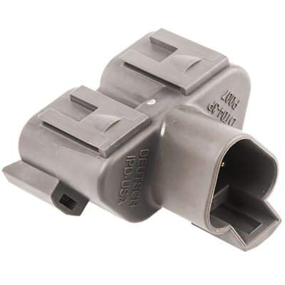 TE Connectivity DT04-3P-P007 Deutsch Automotive DT Series Triangular Receptacle, Inline Y-Splitter, Male Pin, 3 Pos - Image 3