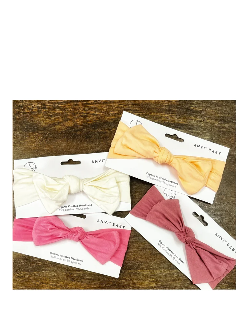 أنفي بيبي Organic Knotted Headband White