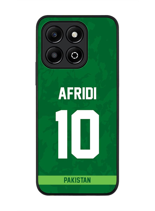 Stylizedd For Honor X6B Case,Slim fit Camera Protection, Shockproof Thin Phone cover - Pakistan AFRIDI, Jersey No 10 - Image 1