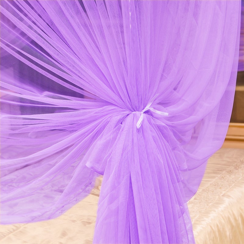 New Palace Floor-To-Floor Mosquito Net Three-Door 1.5M Encryption Anti-Mosquito Net Yarn Bold Bracket Home - Image 5