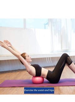 Generic 2-Piece Pilates Ball, Exercise Ball, Yoga Ball, Mini Gym Ball Soft Ball, for Yoga, Pilates, Gymnastics & Fitness, Core Training and Physical Therapy 25cm Pink  - Image 5