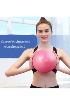 Generic 2-Piece Pilates Ball, Exercise Ball, Yoga Ball, Mini Gym Ball Soft Ball, for Yoga, Pilates, Gymnastics & Fitness, Core Training and Physical Therapy 25cm Pink  - Image 2