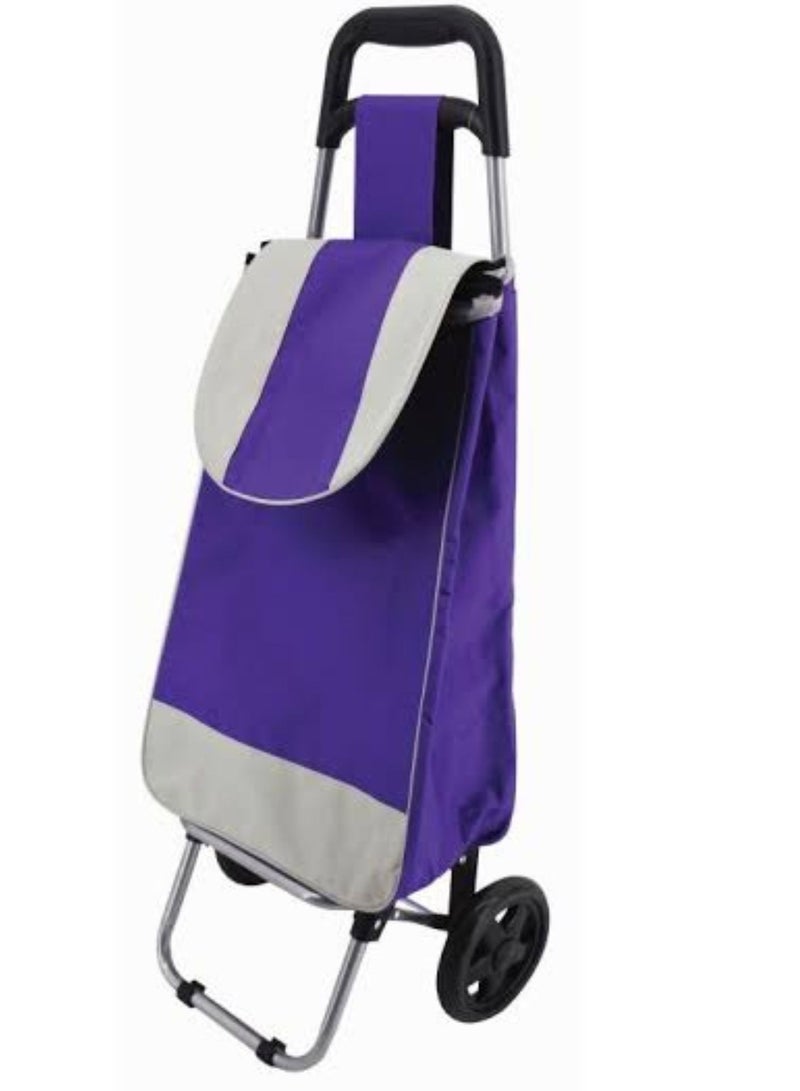 Foldable Shopping Trolly Luggage Bag Vegetable Trolley with Wheel Easy to Carry Travelling Luggage Trolley Bag with Good Looking and Easy Carring