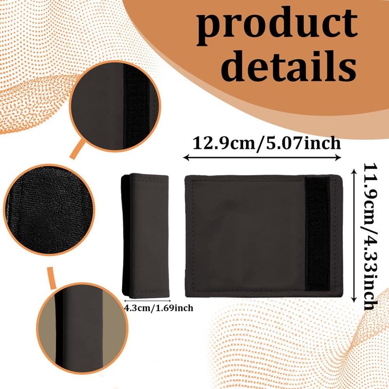 HEVLE 2PCS Car Inside Door Handle Protector, Car Handle Protector, Leather Anti-Scratch Car Handle Cover for Car Decorations, Universal Car Accessories Fits Car (Mocha Brown) - Image 2