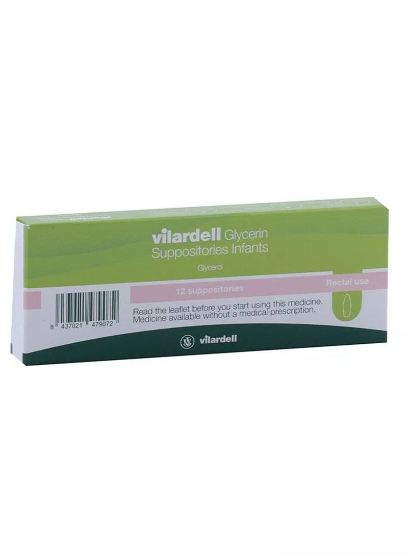 Vilardell Glycerin 0.92 G Children Suppositories 12'S  - Image 1
