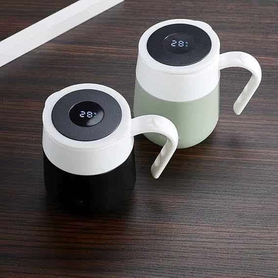 PAVITYAKSH PAVITYAKSH TEMPRATURE Coffee Cup Vacuum Insulated Stainless Steel Coffee Cup with Temperature Display 460ML for Hot Cold - Image 3
