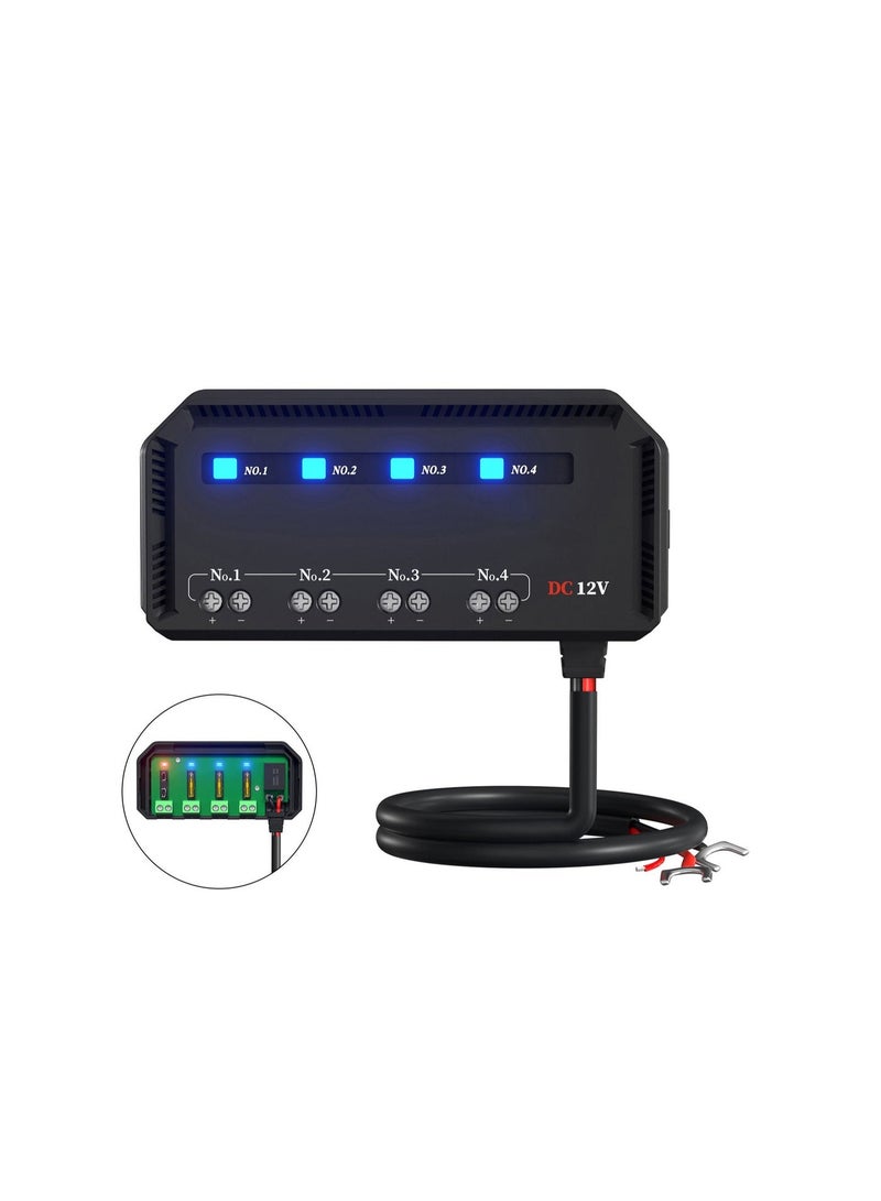 MUNTAQI 12V Universal Automotive Moto Fuse Box with 20A Capacity, LED Indicator Light, and Heat-resistant Fuse Holder for Cars and Motorcycles. - Image 2