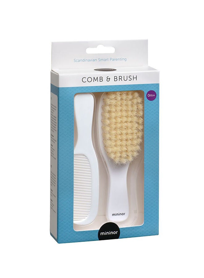 Mininor 10804 Comb And Brush 0 Months + White - Image 2