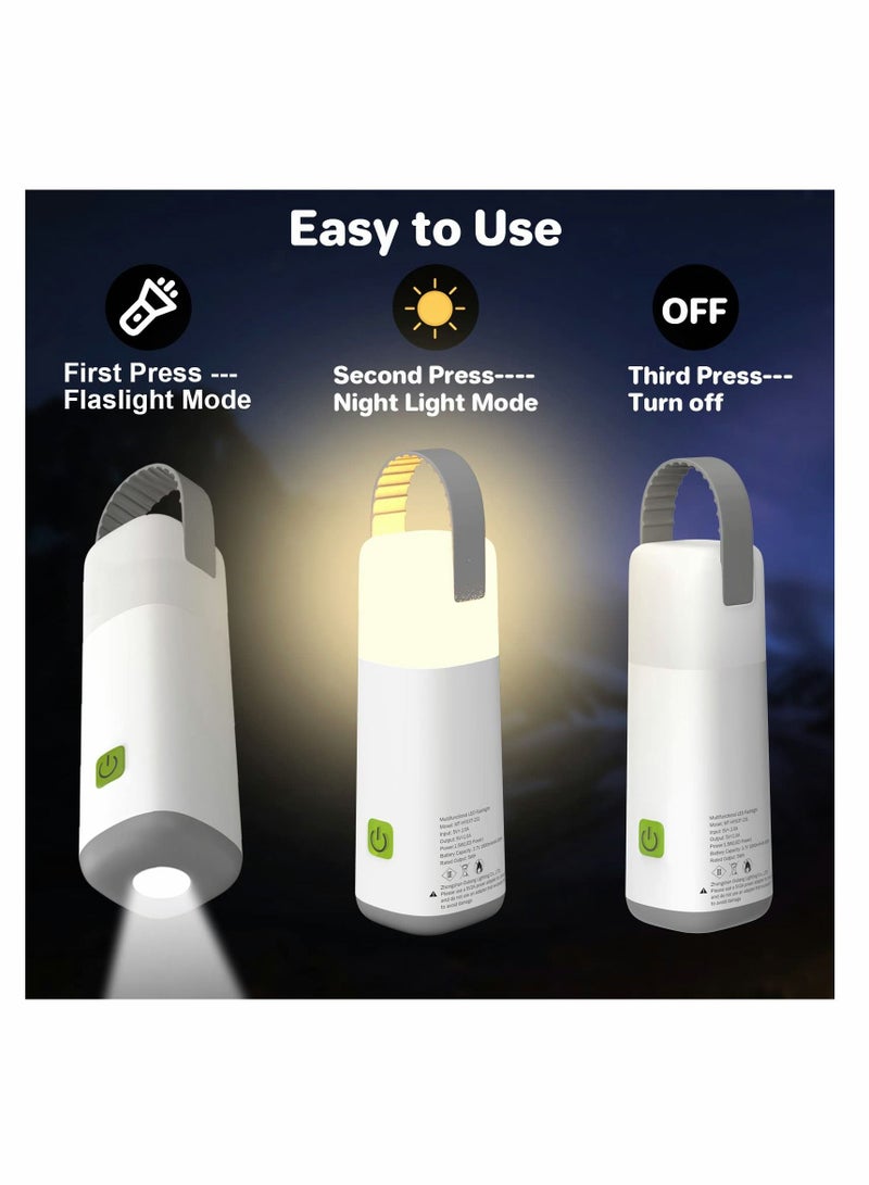 Y&D LED Camping Lantern Flashlights Rechargeable Lights with 2 Modes Lanterns Gear Accessories Essentials Tent for Power Outages Emergency Hurricane  - Image 5