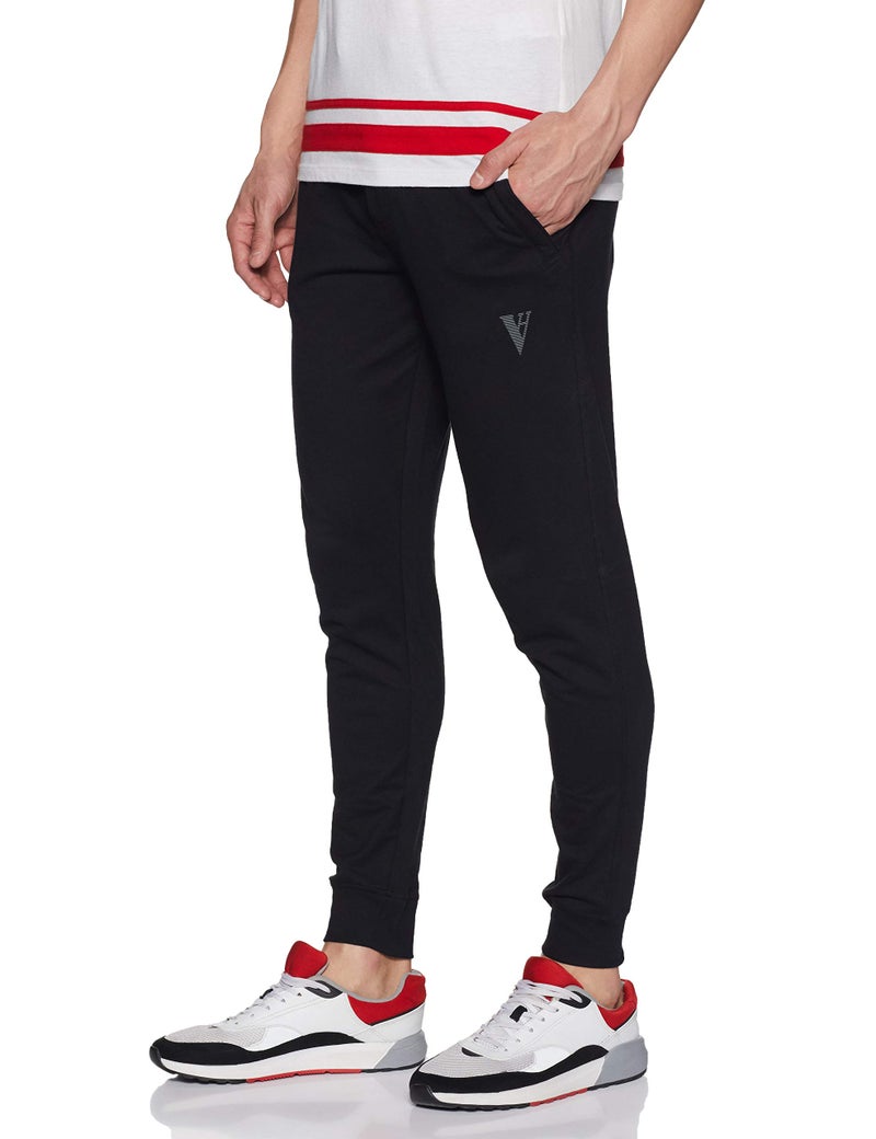 Van Heusen Athleisure Men's Track Pants(50054_Black_Medium_Black_Medium) - Image 2