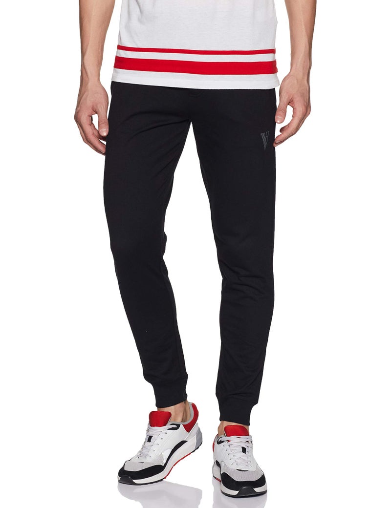 Van Heusen Athleisure Men's Track Pants(50054_Black_Medium_Black_Medium) - Image 1