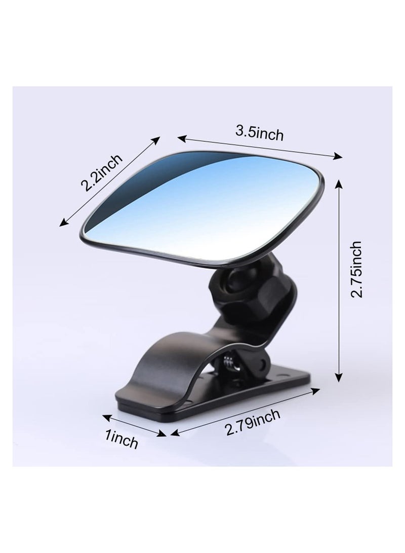 SYOSI Car Rearview Mirror, Hd Interior Blind Spot Mirror, Observe Road Visual Blind Spot, 360-degree Rotating Adjustable Angle, Fixed on the Sun Visor, Observe Back Seat Baby - Image 5