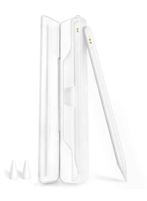 Premium Apple Pencil Alternative for iPad 2018-2023: Palm Rejection, Magnetic Design, Tilt Sensitivity Long Battery Life, USB C Charging Stylus for Drawing and Creative Work