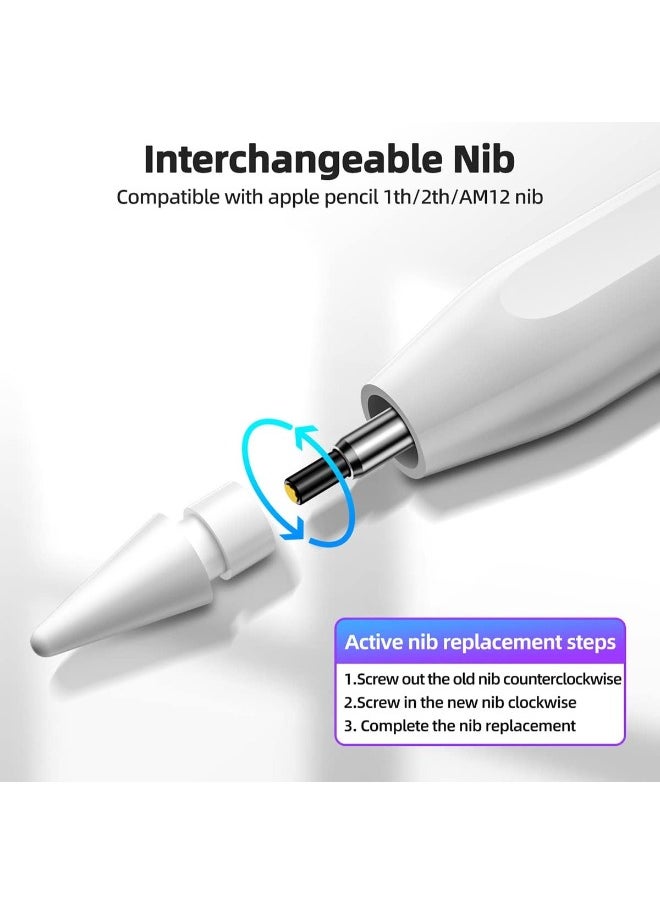 Generic - Premium Apple Pencil Alternative for iPad 2018-2023: Palm Rejection, Magnetic Design, Tilt Sensitivity Long Battery Life, USB C Charging Stylus for Drawing and Creative Work - Image 1
