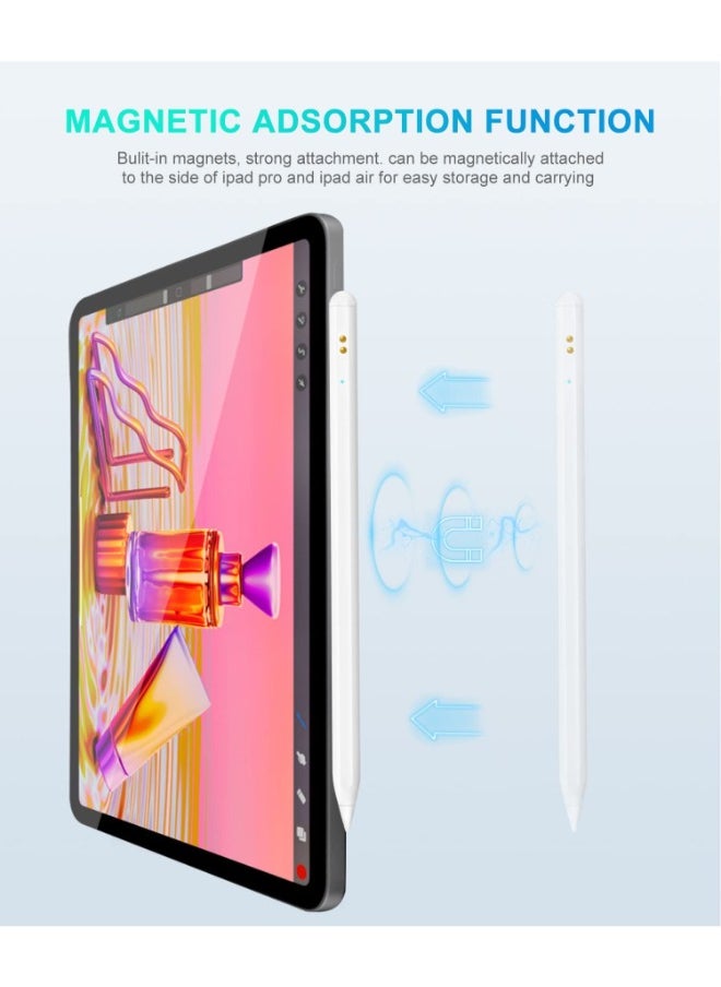 Generic - Premium Apple Pencil Alternative for iPad 2018-2023: Palm Rejection, Magnetic Design, Tilt Sensitivity Long Battery Life, USB C Charging Stylus for Drawing and Creative Work - Image 1