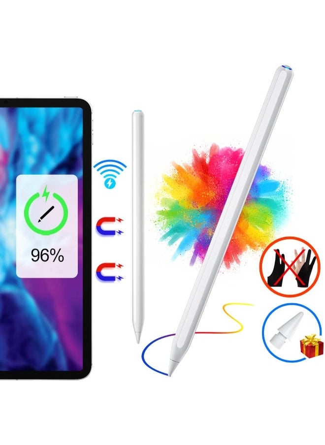 Generic - Premium Apple Pencil Alternative for iPad 2018-2023: Palm Rejection, Magnetic Design, Tilt Sensitivity Long Battery Life, USB C Charging Stylus for Drawing and Creative Work - Image 1