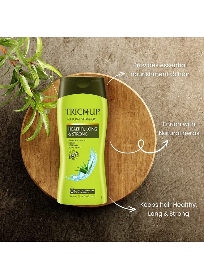 تريشوب مجموعة العناية بالشعر الطويل أو نمو الشعر (زيت صحي طويل وقوي (200 مل × 2)، شامبو صحي طويل وقوي (200 مل) (عبوة من 3 قطع) - Image 2