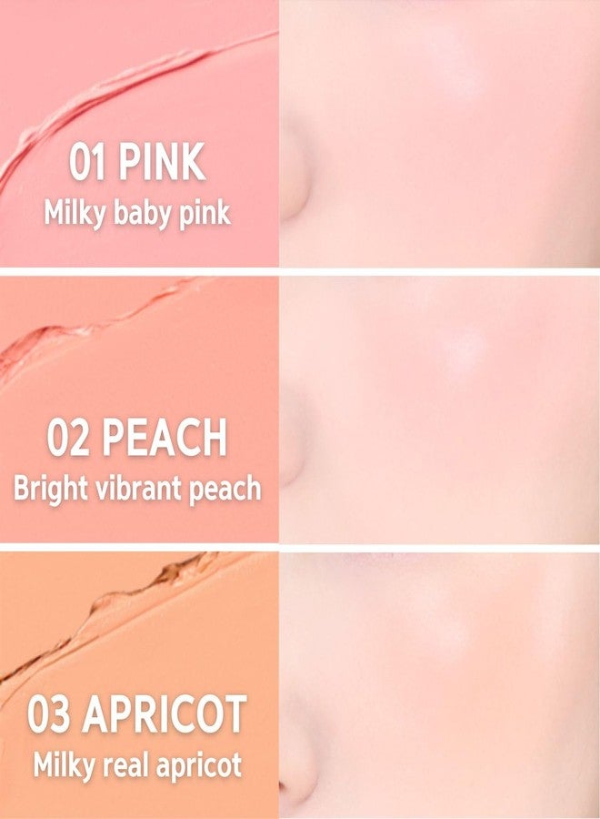 BBI@ BBIA BBIA Ready To Wear Downy Cheek Cream Blush 8 Color - Creamy Blendable & Buildable Blush Dewy Texture & Matte Finish High Pigment Longlasting Lightweight Natural Face Makeup, 0.12oz (01 DOWNY PINK) - Image 3