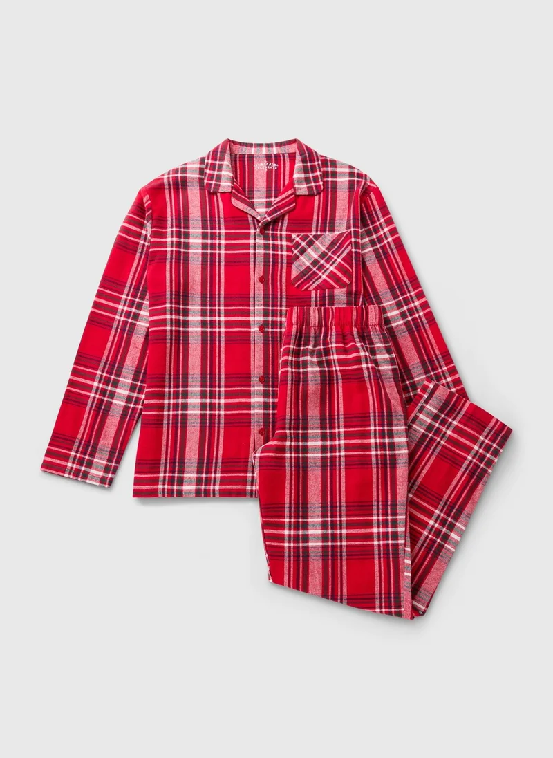 Matalan Mens Red Check Family Pyjama's