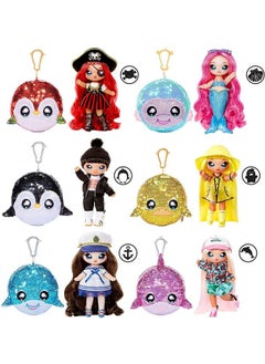 Na! Na! Na! Surprise Na! Na! Na! Surprise MGA Entertainment Na Na Na Surprise 2-in-1 Fashion Doll and Sparkly Sequined Purse Sparkle Series Krysta Splash, 7.5inch Surfer Doll (573760EUCALT)  - Image 5
