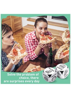 GMORO 2 Pcs Food Dice Game,Valentines Day Gifts for Him Multiple Food Choice Dice,Boyfriend Girlfriend Wedding Anniversary Engagement or Birthday Gifts  - Image 3