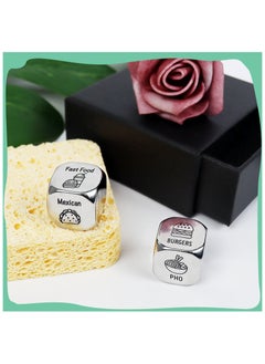 GMORO 2 Pcs Food Dice Game,Valentines Day Gifts for Him Multiple Food Choice Dice,Boyfriend Girlfriend Wedding Anniversary Engagement or Birthday Gifts  - Image 5