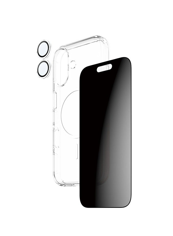 بانزرجلاس بكج حماية بانزر جلاس CARE يدعم MagSafe فلاقشيب 3 في 1 ايفون 17 - حفظ الخصوصية - Image 3