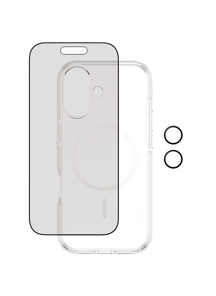 بانزرجلاس بكج حماية بانزر جلاس CARE يدعم MagSafe فلاقشيب 3 في 1 ايفون 17 - حفظ الخصوصية - Image 4