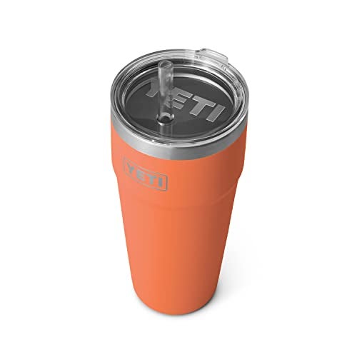 YETI Rambler 26 oz Straw Cup Vacuum Insulated Stainless Steel with Straw Lid High Desert Clay