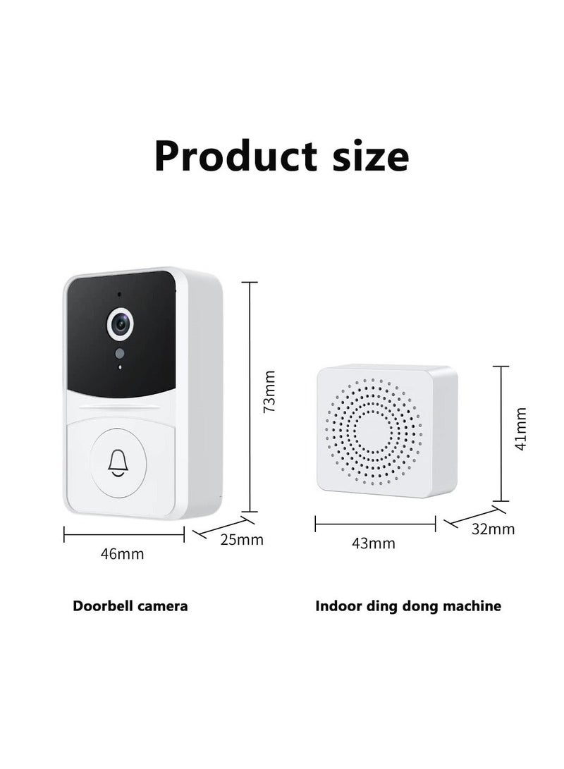 Wireless Doorbell Camera, Smart Doorbell Surveillance, 2-Way Audio for IOS & Android Phone, 720P, Night Vision Home Doorbell Camera for Homes, Apartments, Offices, 2.4Ghz WiFi Only - Image 4