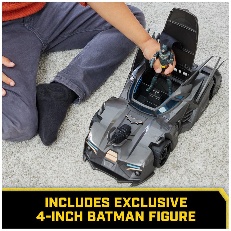 DC Comics, Crusader Batmobile Playset with Exclusive 4-inch Batman Figure, 3 Super-Villain Paper Figures, Kids Toys for Boys and Girls Ages 4+ - Image 5