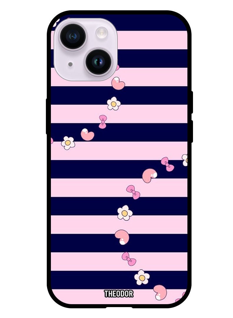 Theodor Protective Case Cover For Apple iPhone 14 Plus 6.7" 2022 Heart And Flowers - Image 1