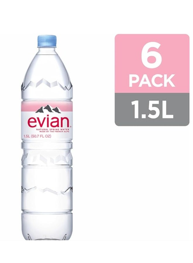 Evian Packed Mineral Water 6 x 1.5 Liter - Image 4