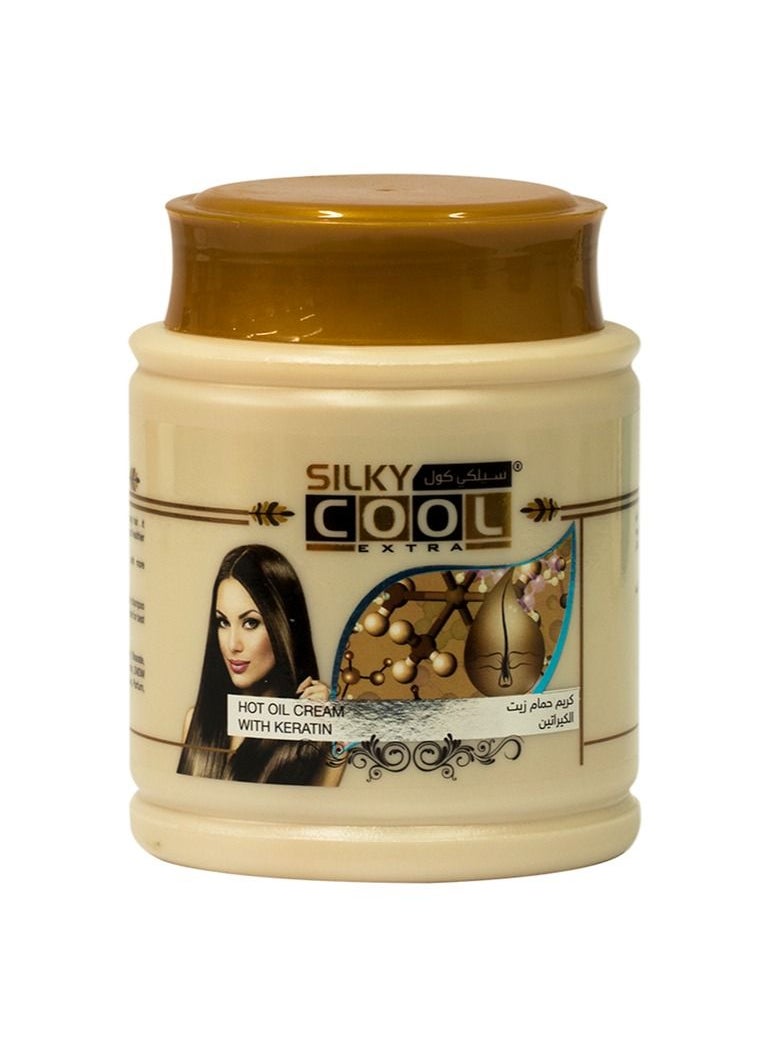 Silky Cool Keratin Hot Oil Cream 1000ml 
