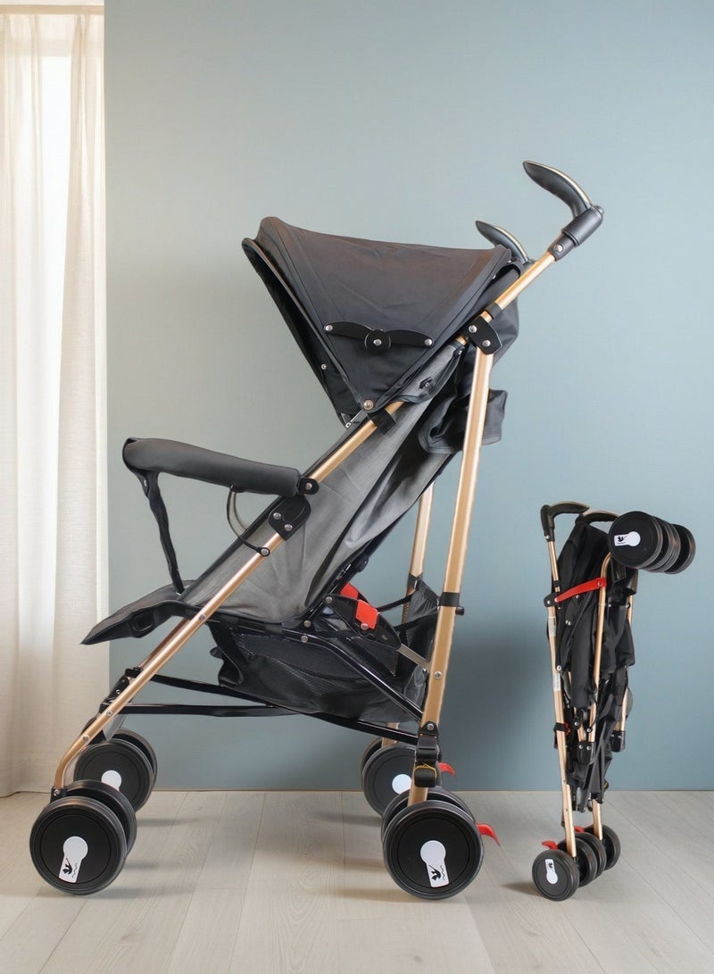 EASY FUTURE Umbrella Foldable Design Travel Stroller Ultra Lightweight with Absorbent Multi Position Reclining Seat Adjustable Canopy Foldable Storage Basket NO.1103 - Image 1