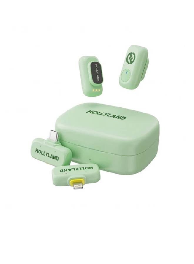 Hollyland LARK A1 Wireless Lavalier Microphone Combo-Green LARK A1 green