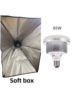 General Mushroom Soft Light 85w Photography Light Bulb LED Photography Light Fill Light Net Red Live Light 285w-Color:85W Lamp With Remote Control 3 Color Light + Soft Light Box  - Image 1