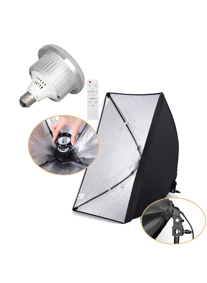 Mushroom Soft Light 85w Photography Light Bulb LED Photography Light Fill Light Net Red Live Light 285w-Color:85W Lamp With Remote Control 3 Color Light + Soft Light Box