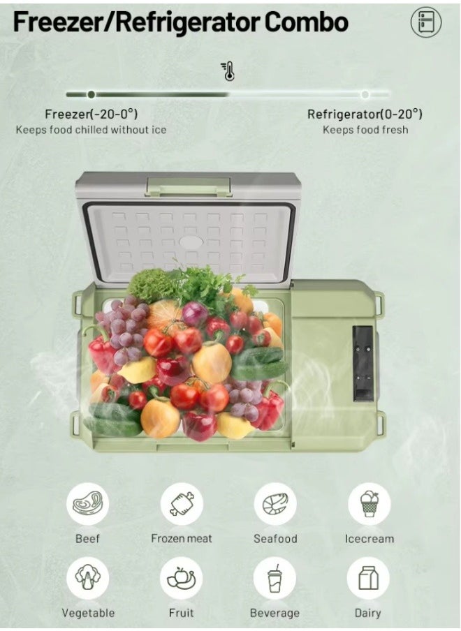 Alpicool - Alpicool X18 Portable Car Fridge, 18L，Small Fridge with Compressor Cooling,   Camping Accessories, -20°C Cooling Power! Keep Food Fresh, Enjoy Ice Drinks Anywhere，Perfect for Camping, RV Trips and Cozy Home Life - Image 1